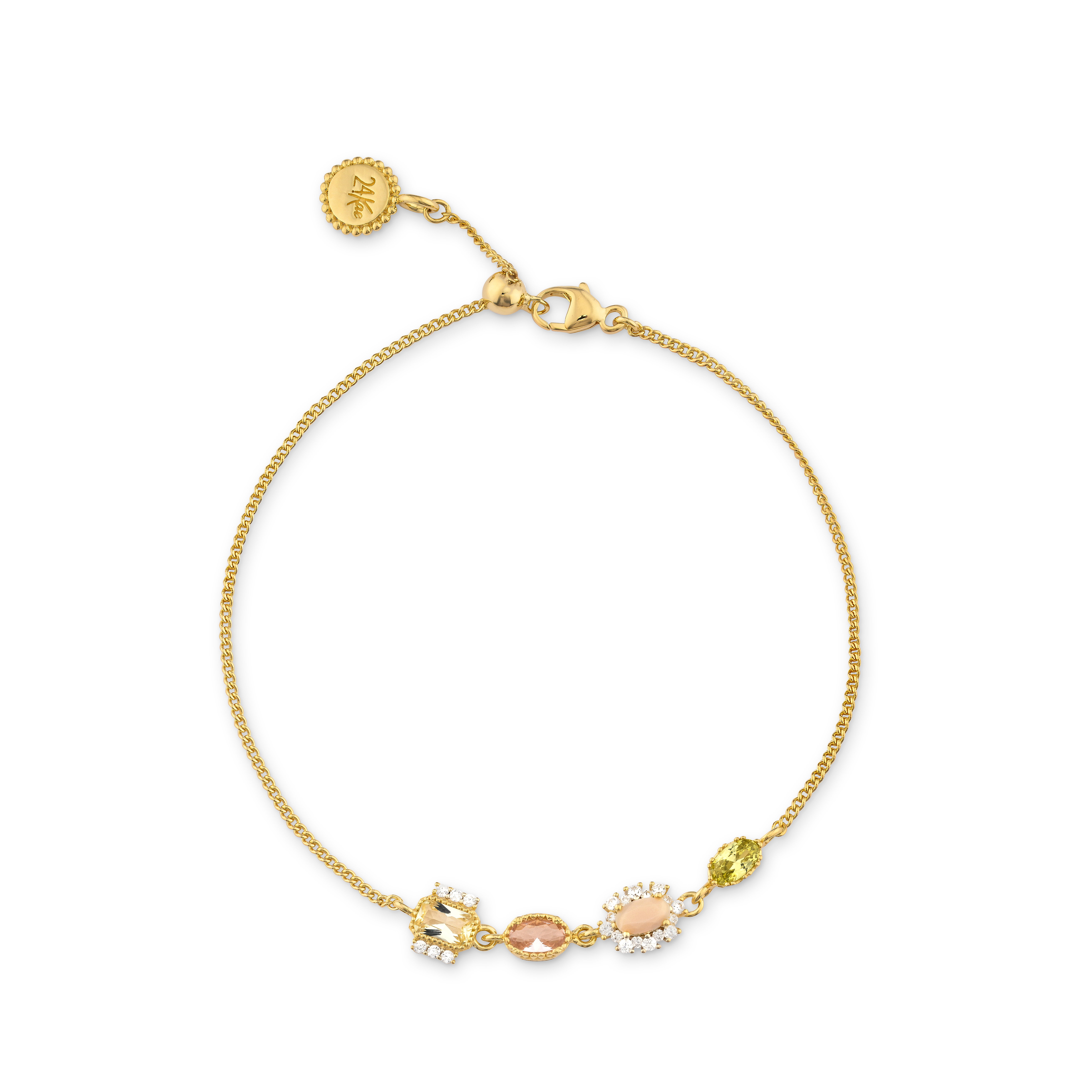 Armband met kleurstenen - 22469Y