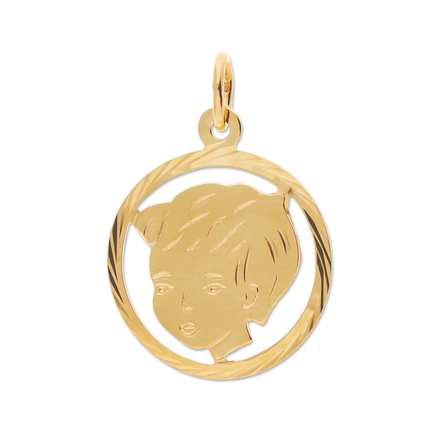 14 karaat gouden hanger van Glow. De ronde hanger bestaat uit een kinderkopje van een jongen. Prachtig in combinatie met één van de lengtecolliers van Glow. De hanger heeft een diameter van 16mm. 

GLOW
Benadruk jouw stijl met de verfijnde sieraden van GLOW en laat je inspireren door de uitgebreide collectie 14 karaats gouden sieraden van de hoogste Europese kwaliteit. Ontworpen om elke dag te dragen. Naast tijdloze ontwerpen bestaat de collectie ook uit hippe sieraden; zoals minimalistische gouden kettingen en grafische oorknopjes. Wil je een beetje extra stralen? Kies dan voor flonkerende zirkonia of ga voor luxe met onze geraffineerde diamanten sieraden.
  
  Specificaties
  - 241.0170.00
  - Hanger
  - 14 karaat goud
  - Diameter: 16mm