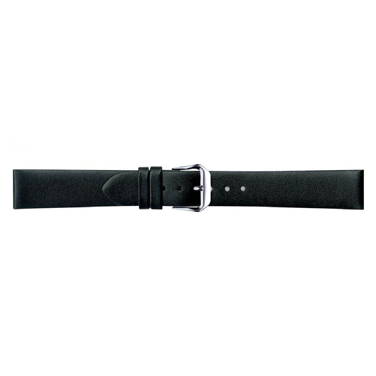Een mooie horlogeband van het merk Condor gemaakt van leer. De kleur van deze horlogeband is zwart. De breedte is 16mm.