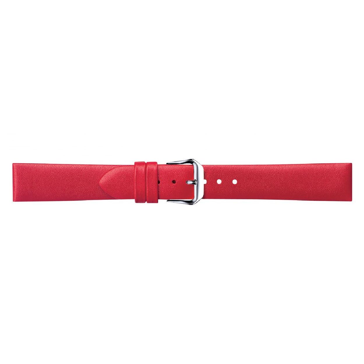 Horlogeband van het merk Condor gemaakt van leer. De kleur van deze horlogeband is rood. De breedte is 14mm.