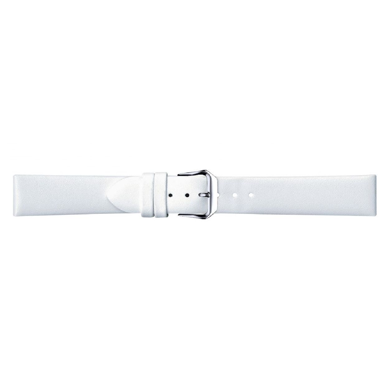 Een mooie horlogeband van het merk Condor gemaakt van leer. De kleur van deze horlogeband is wit. De breedte is 12mm.