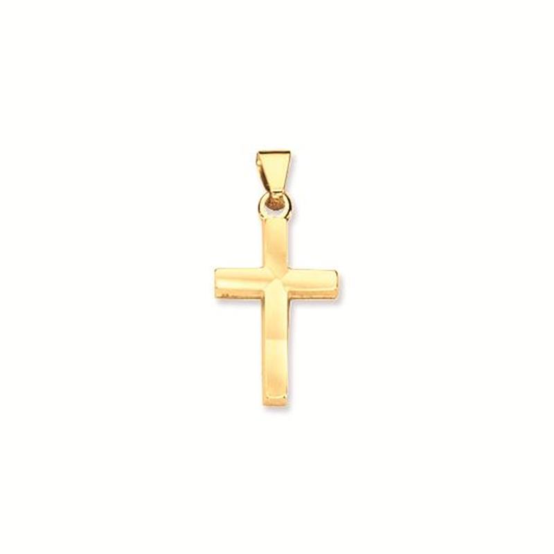 GLOW KRUISJE 22 X 10MM GLAD GOUDKLEURIG 246.0006.00