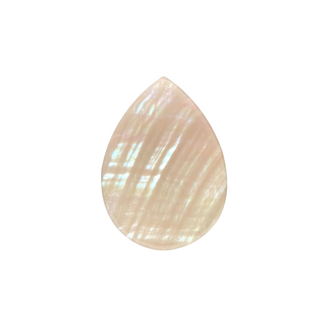 MY iMenso Goccia (25mm) gemstone flat "silver abalone" 25mm