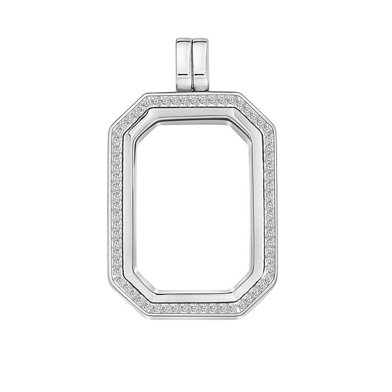 Deze medaillon is van het merk My iMenso. Het is een damessieraad gemaakt van edelstaal. De medaillon is zilver van kleur.