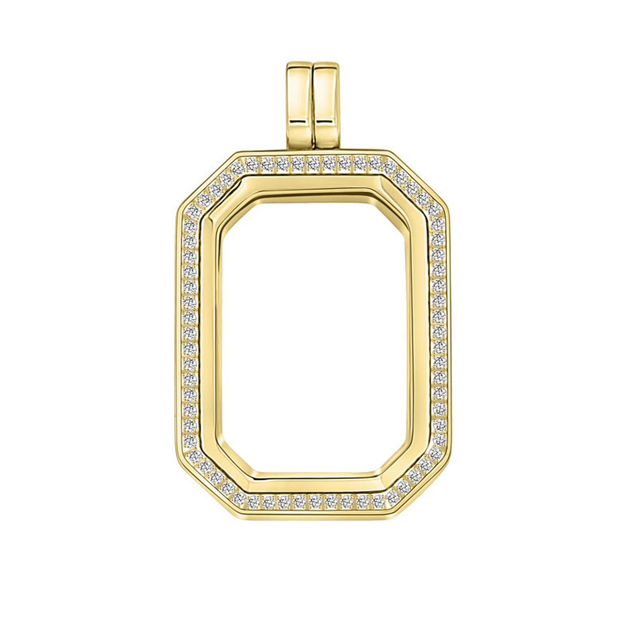 Deze medaillon is van het merk My iMenso. Het is een damessieraad gemaakt van edelstaal. De medaillon is goud van kleur.