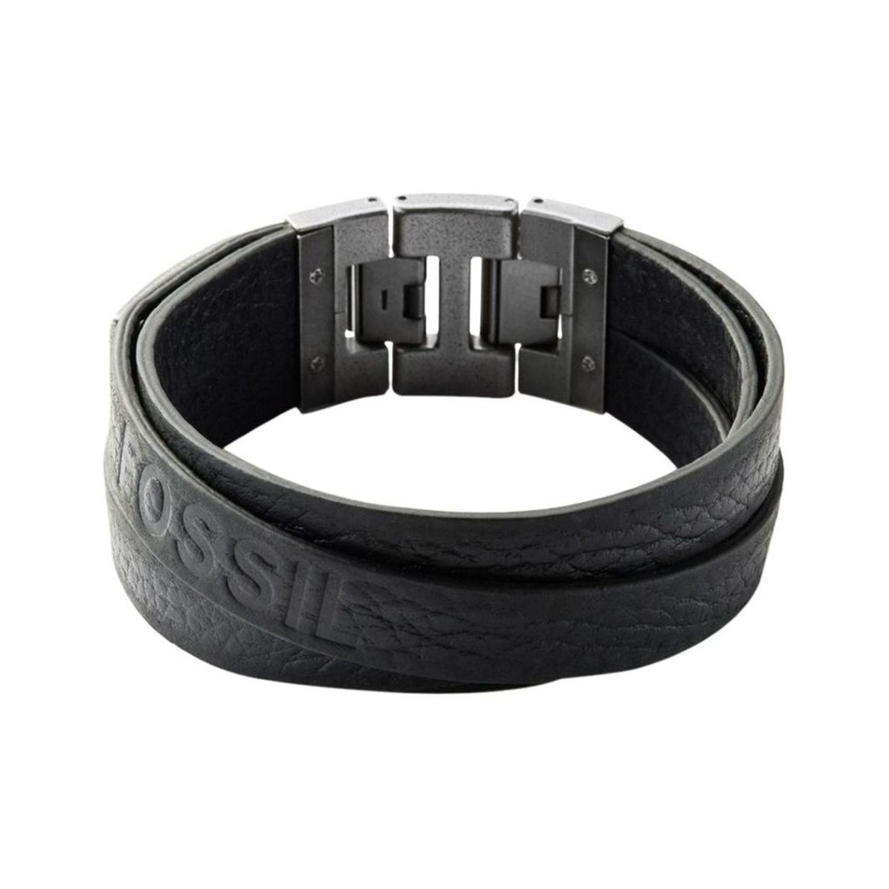 Lederen herenarmband Fossil