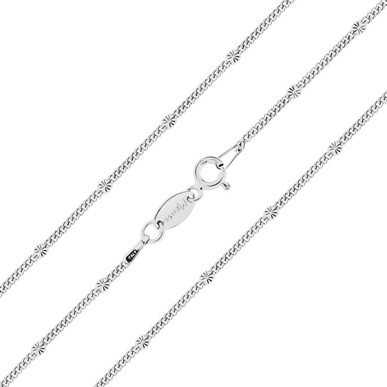 MY iMenso collier "grumetta stella 2,5mm" (925/rhodium verguld) 60cm