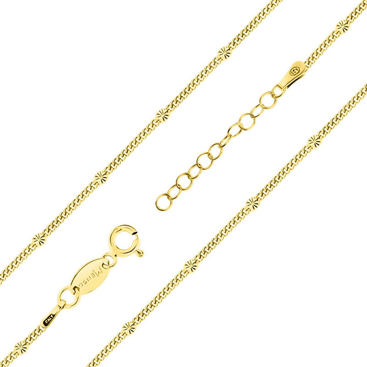 MY iMenso armband "grumetta stella 2,5mm" (925/goud verguld) 16,5+3cm
