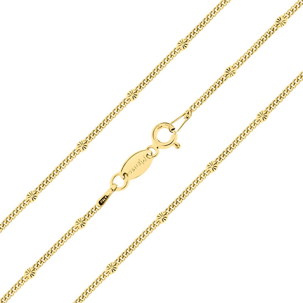 MY iMenso collier "grumetta stella 2,5mm" (925/goud verguld) 60cm