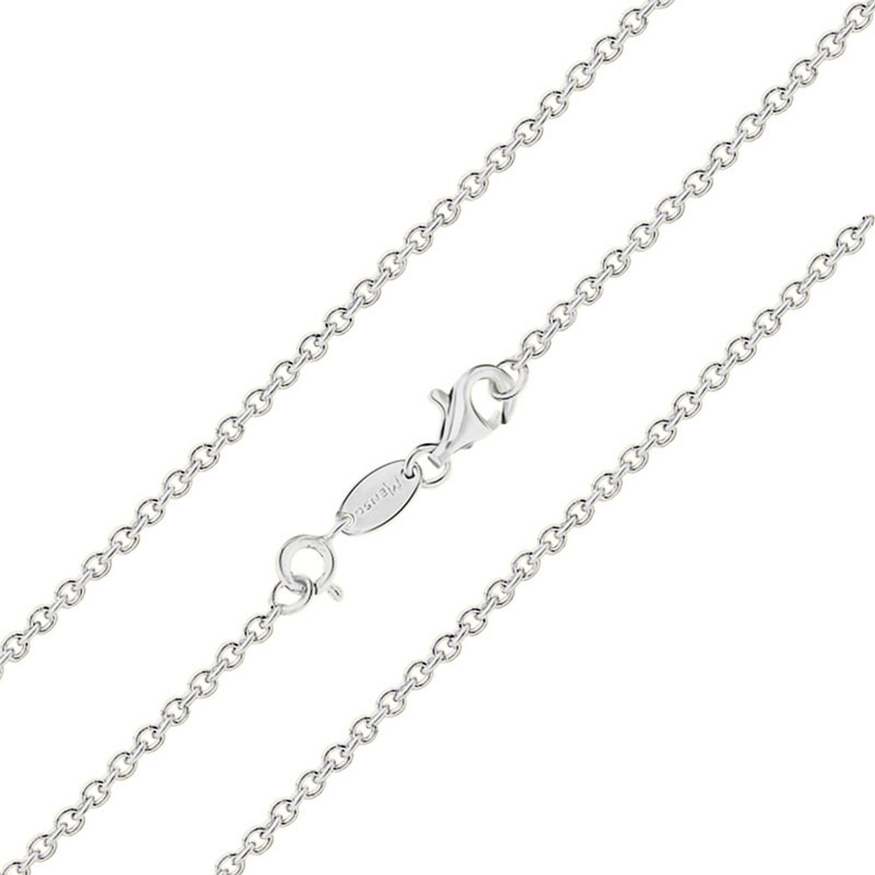 MY iMenso collier "jasseron 2,5mm" (925/rhodium verguld) 60cm
