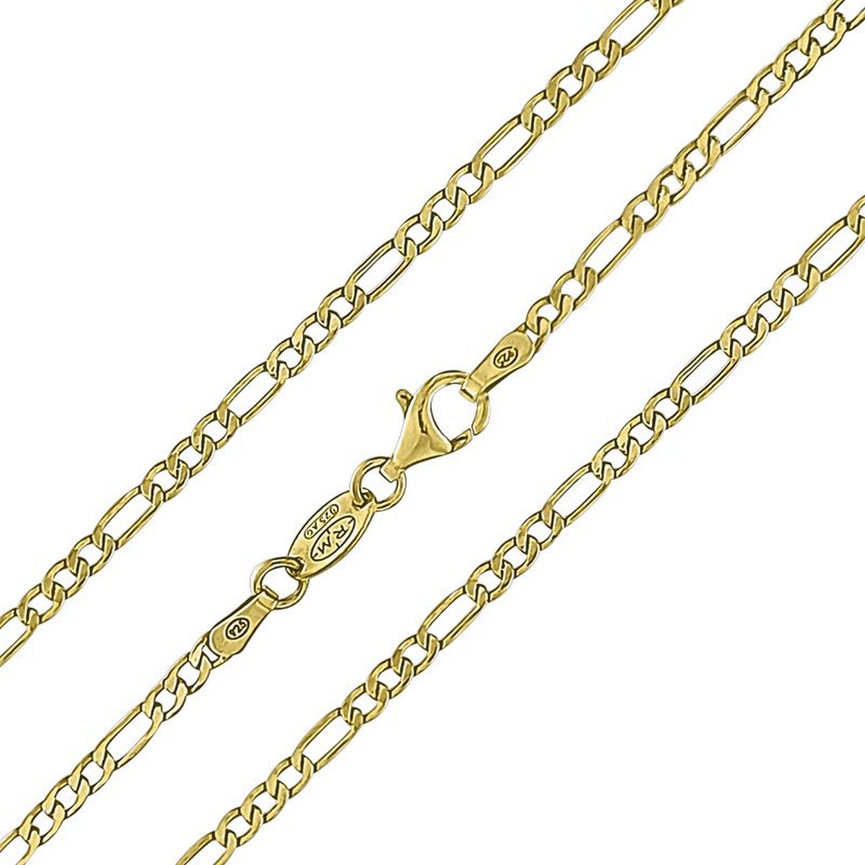 My imenso necklace "figaro 3,3" (925/1Mgold-plated) 60cm