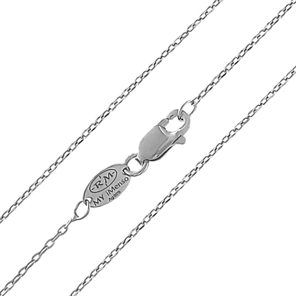 MY iMenso collier "Ancora 1.3mm" (925/rhodium verguld) 50cm