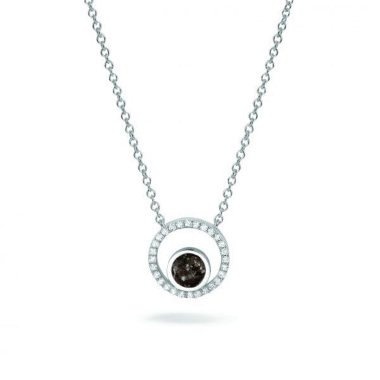 45 cm Zilver Zirkonia As met Hars