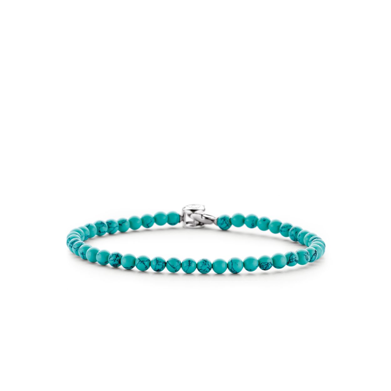 Deze turquoise TI SENTO - Milano armband 2908TQ is zo fris als een zomerbriesje. Ze is speels en verfijnd. Het veiligheidsslot houdt haar de hele tijd bij je.