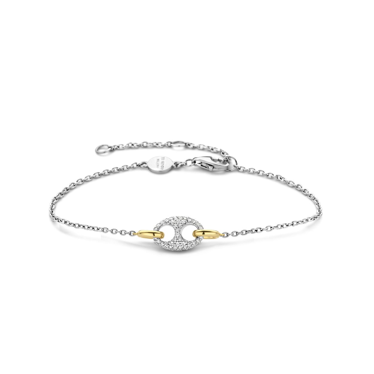 De TI SENTO - Milano Armband 2982ZY is gemaakt van Zilver gold plated. De kleurstelling van deze armband is Wit met geel verguld. Alle TI SENTO - Milano producten worden geleverd in een luxe geschenkverpakking.