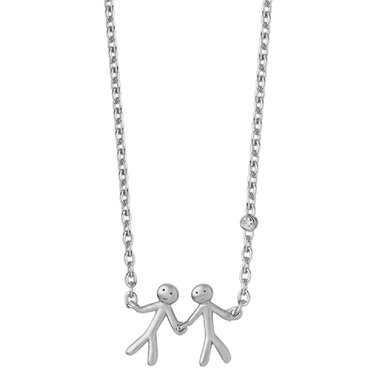 Deze collier is van het merk ByBiehl. Het is een damessieraad gemaakt van zilver. De collier is zilver van kleur.