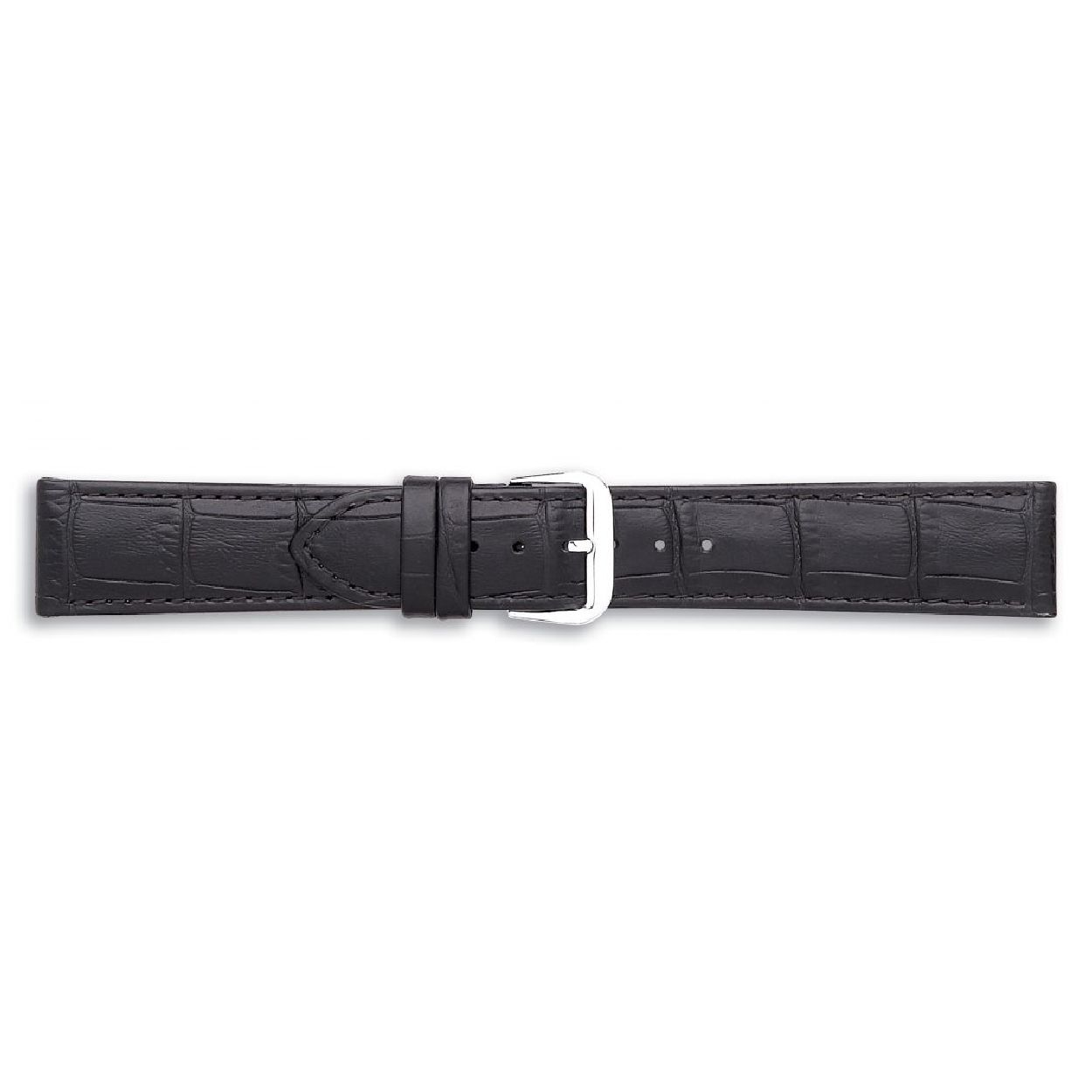 Een mooie horlogeband van het merk Condor gemaakt van leer. De kleur van deze horlogeband is zwart. De breedte is 16mm.