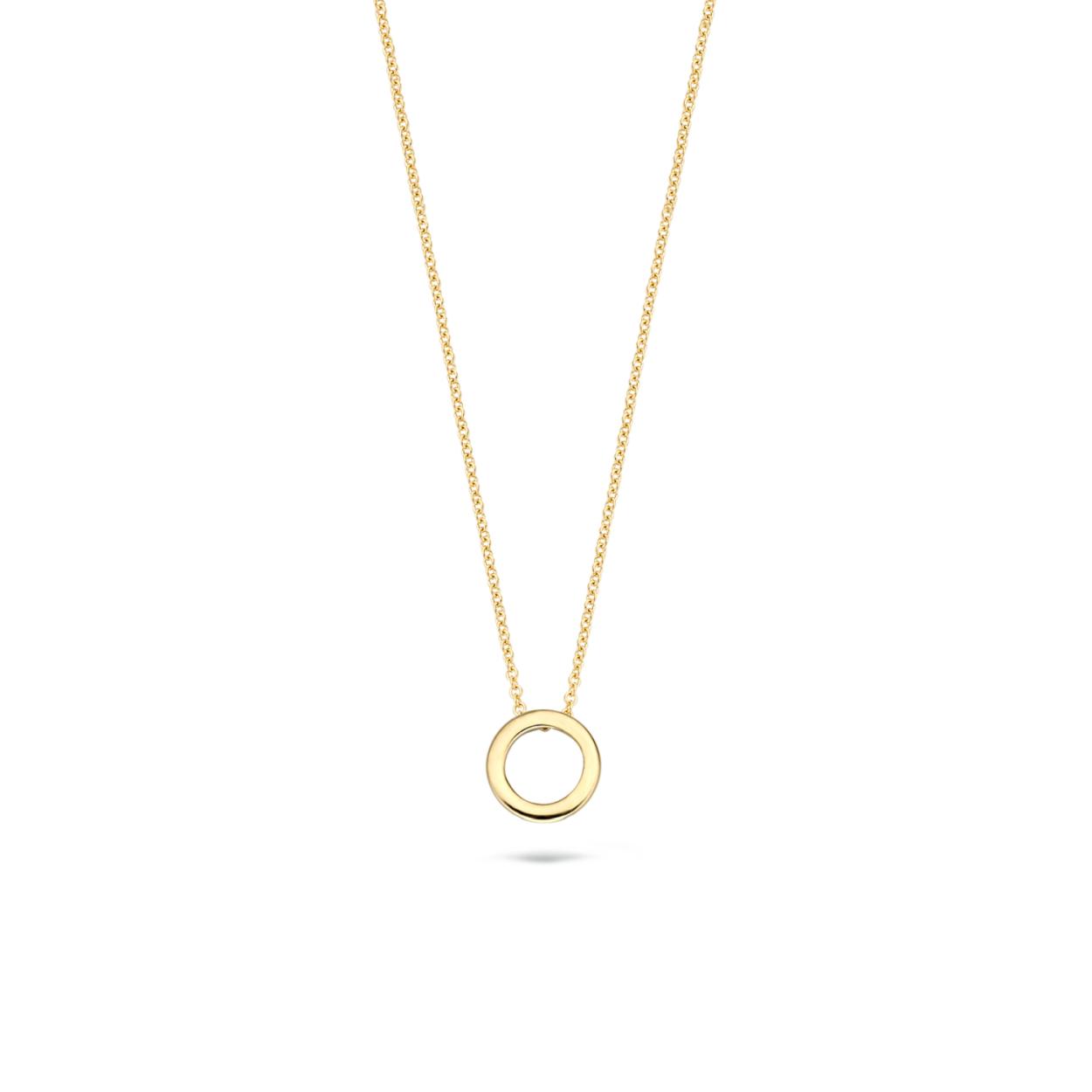 The chance to Blush 
Blush jewels worden met zorg, liefde en oog voor detail gemaakt van 14 karaat goud. Glamorous charm. Het 14 karaats geelgouden collier met ronde hanger { 3083YGO }  heeft een stijlvolle uitstraling. De diameter van de hanger is 7mm. Blush Jewels worden geleverd in een Blush cadeauverpakking. 
 From the heart