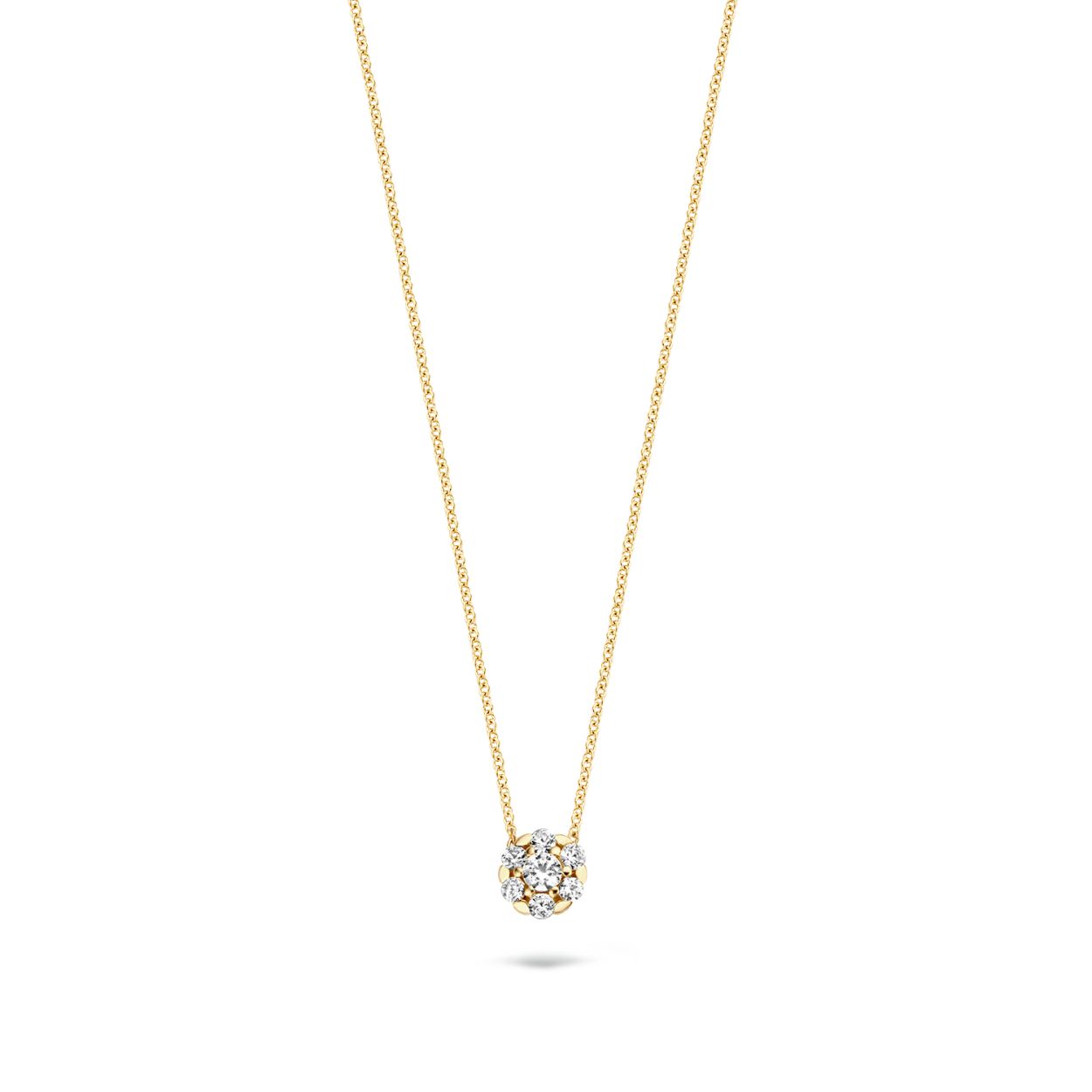 De Gouden (14 krt) Blush collier, modelnummer 3097YZI, is een verfijnde gouden ketting met een subtiele glans. Met een juweelgrootte van 42 cm, is het een ideale accessoire voor een elegante uitstraling. Perfect om te dragen bij zowel formele als casual gelegenheden voor een tijdloze, klassieke stijl.