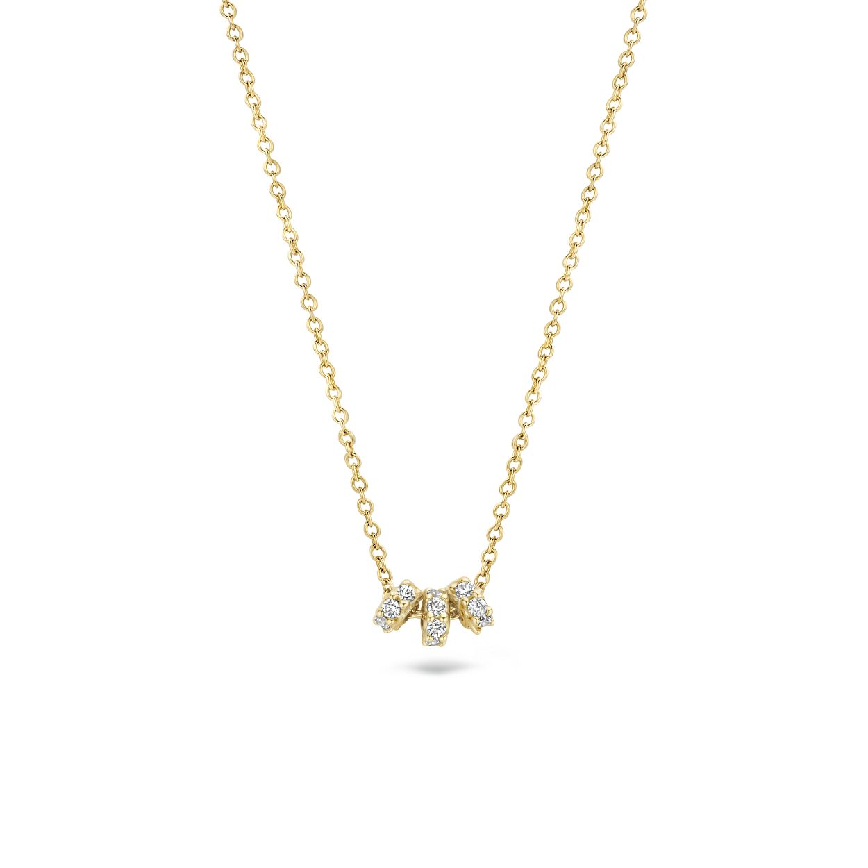 Blush Collier 3136YZI - Geelgoud (14krt.) met Zirkonia