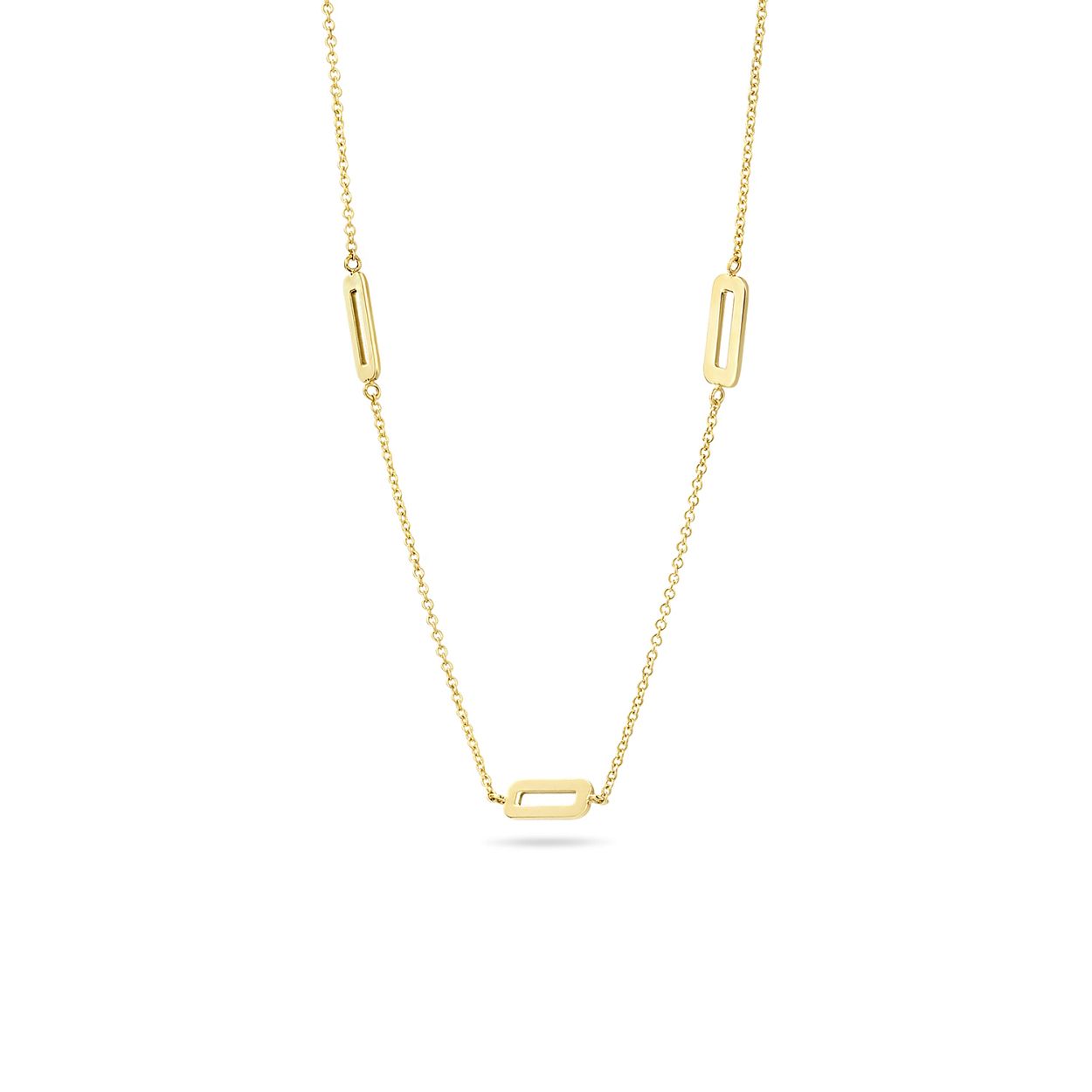Blush Jewels worden met zorg, liefde en oog voor detail gemaakt van 14 karaat goud. Een moderne variant van een klassieker. Dit geelgouden collier 3156YGO heeft zowel fijne schakels als enkele grote schakels als detail. Hierdoor ontstaat een speels effect en kan het collier goed gecombineerd worden met andere geelgouden sieraden uit de Blush collectie zoals de armband met dezelfde schakel {2220YGO}. Een goed gekozen Blush juweel zorgt altijd voor een glimlach en het heerlijke gevoel geliefd te zijn. From the heart and made to last, het perfecte cadeau. Blush Jewels worden geleverd in een Blush cadeauverpakking. 
Let your heart glow - Wear your Blush