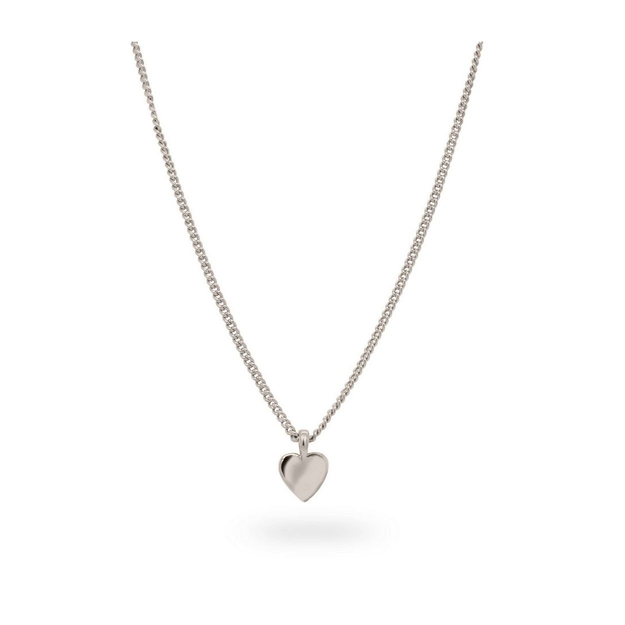 24Kae Collier met hart - 925 Sterling zilver gerhodineerd 32407S