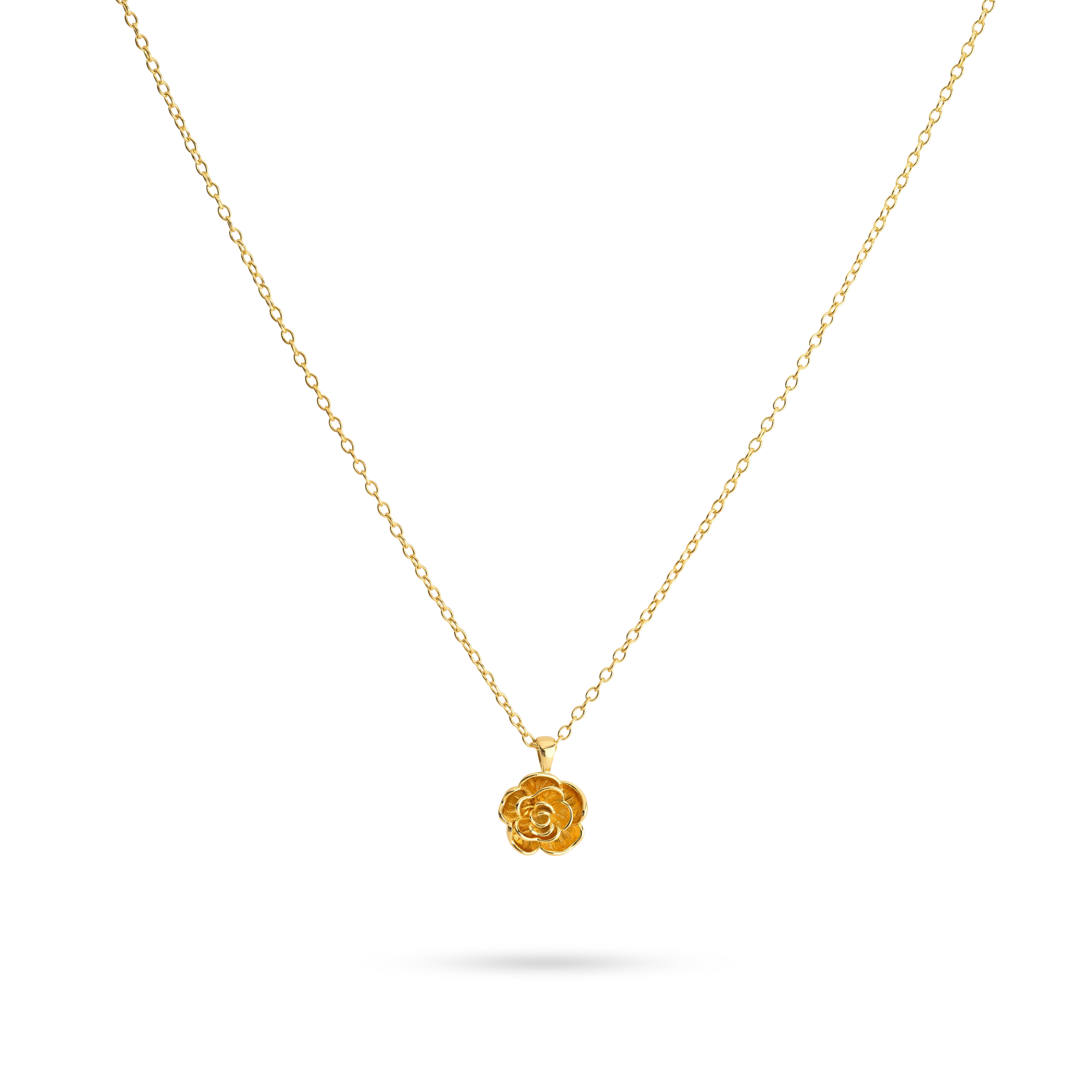 Ketting met klein roosje - 32482Y