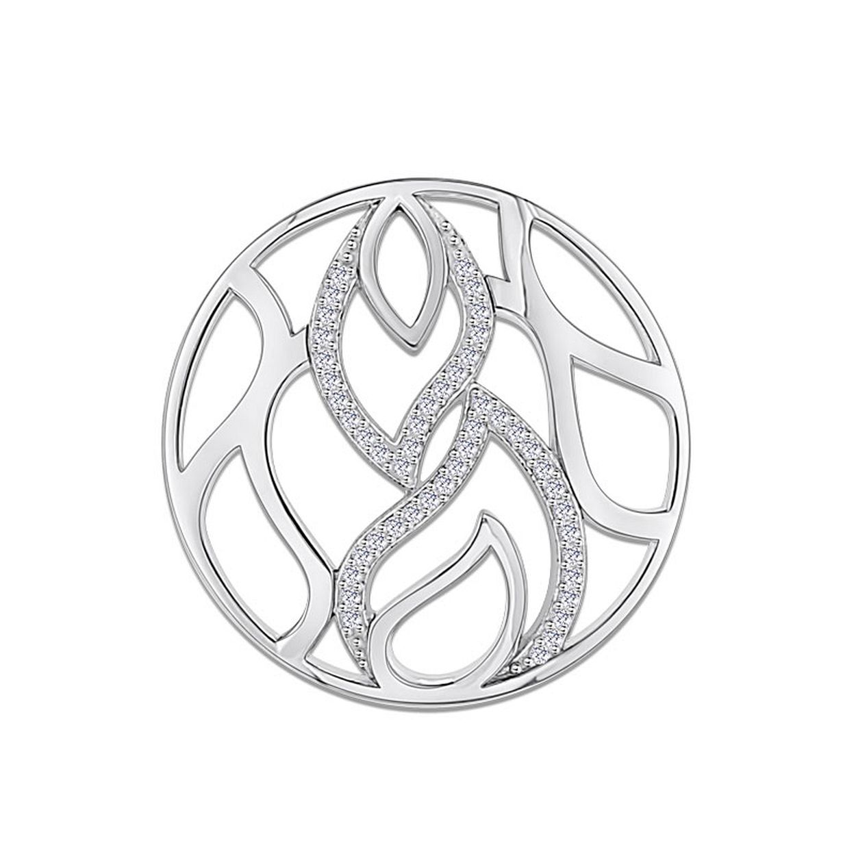 Deze "indy spring" fantasy insignia van MY iMenso is een sieraad op zichzelf. Je kan deze insignia in je medaillon plaatsen en vervolgens nog verder personaliseren door een natural stone of een spiegeltje erachter te doen. De inisgnia is gemaakt van 925 zilver met een rhodium vergulding.Verder is de insignia gezet met cubic zirkoia steentjes die de insignia nog mooier maken