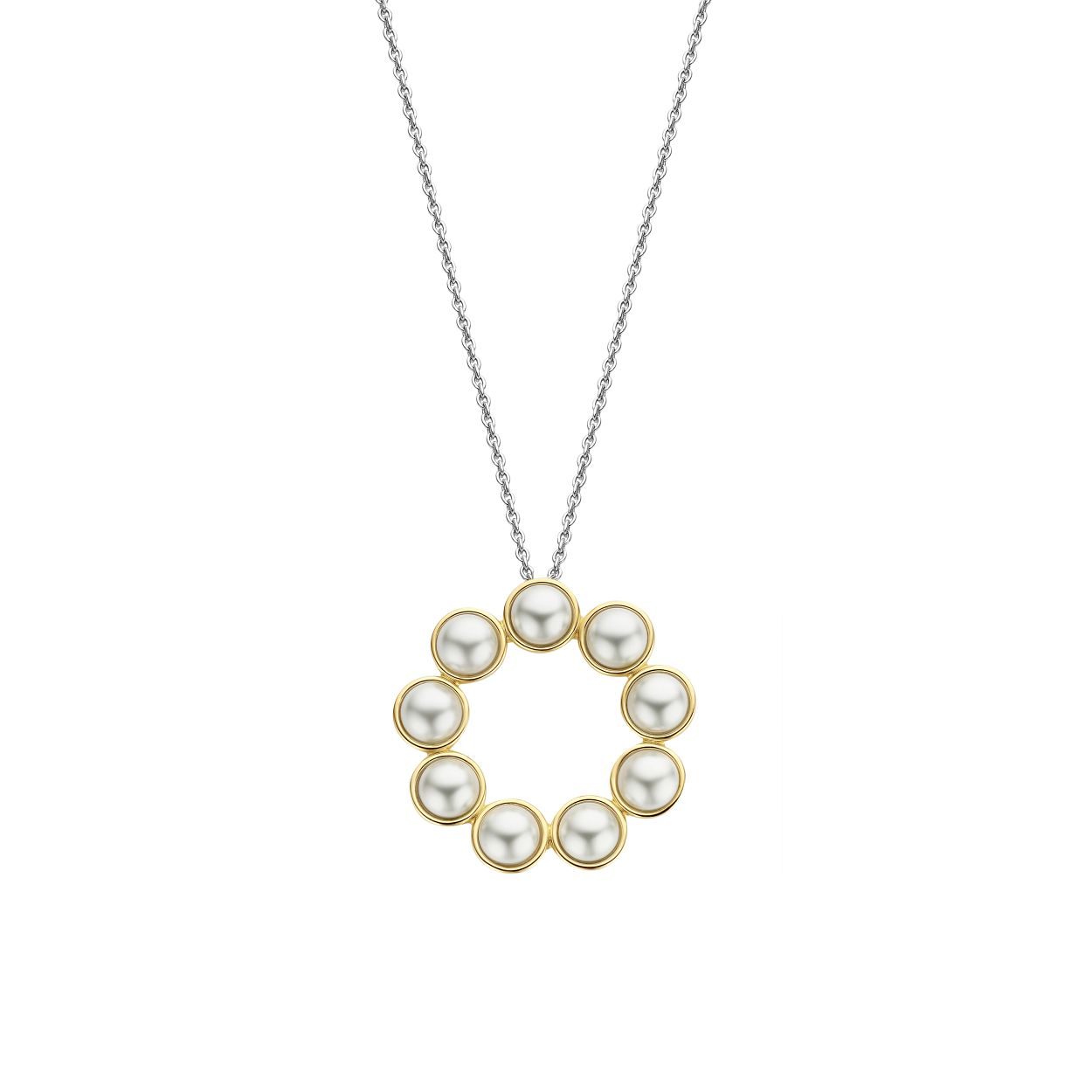 Dit TI SENTO - Milano ti-sento-milano-necklace-34008yp 34008YP is gemaakt van Zilver gold plated. De kleurstelling van dit collier is Wit (Letter). Alle TI SENTO - Milano producten worden geleverd in een luxe geschenkverpakking.
