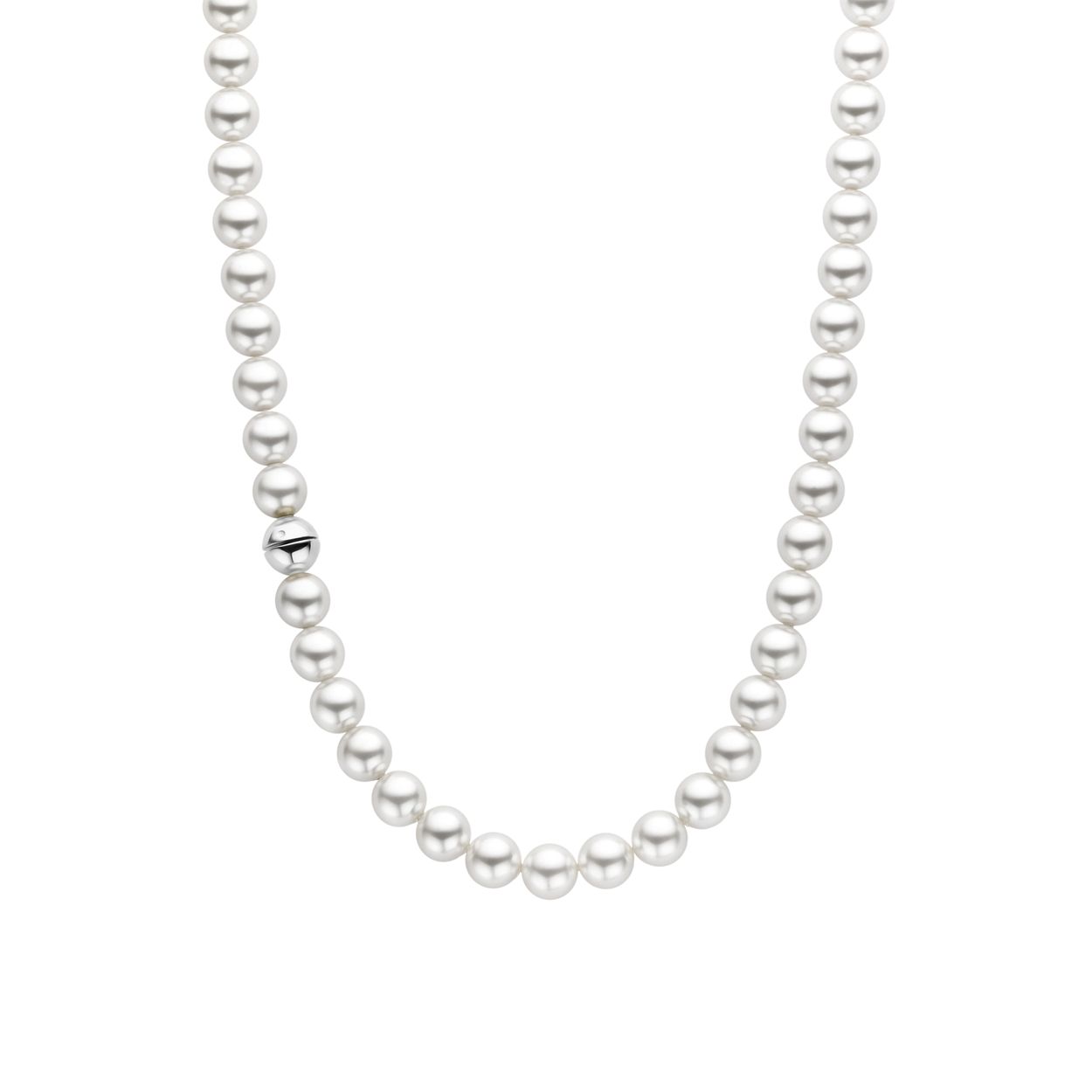 Dit TI SENTO - Milano Collier 34016PW is gemaakt van Zilver platina verguld. De kleurstelling van dit collier is Wit parel. Alle TI SENTO - Milano producten worden geleverd in een luxe geschenkverpakking.