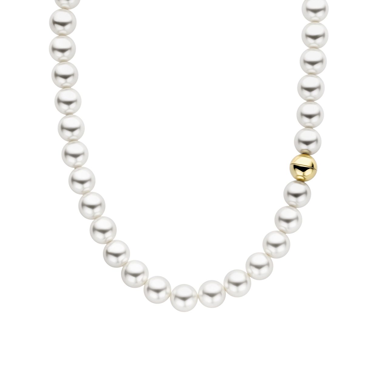 Dit TI SENTO - Milano Collier 34017YP is gemaakt van Zilver gold plated. De kleurstelling van dit collier is Wit (Letter). Alle TI SENTO - Milano producten worden geleverd in een luxe geschenkverpakking.