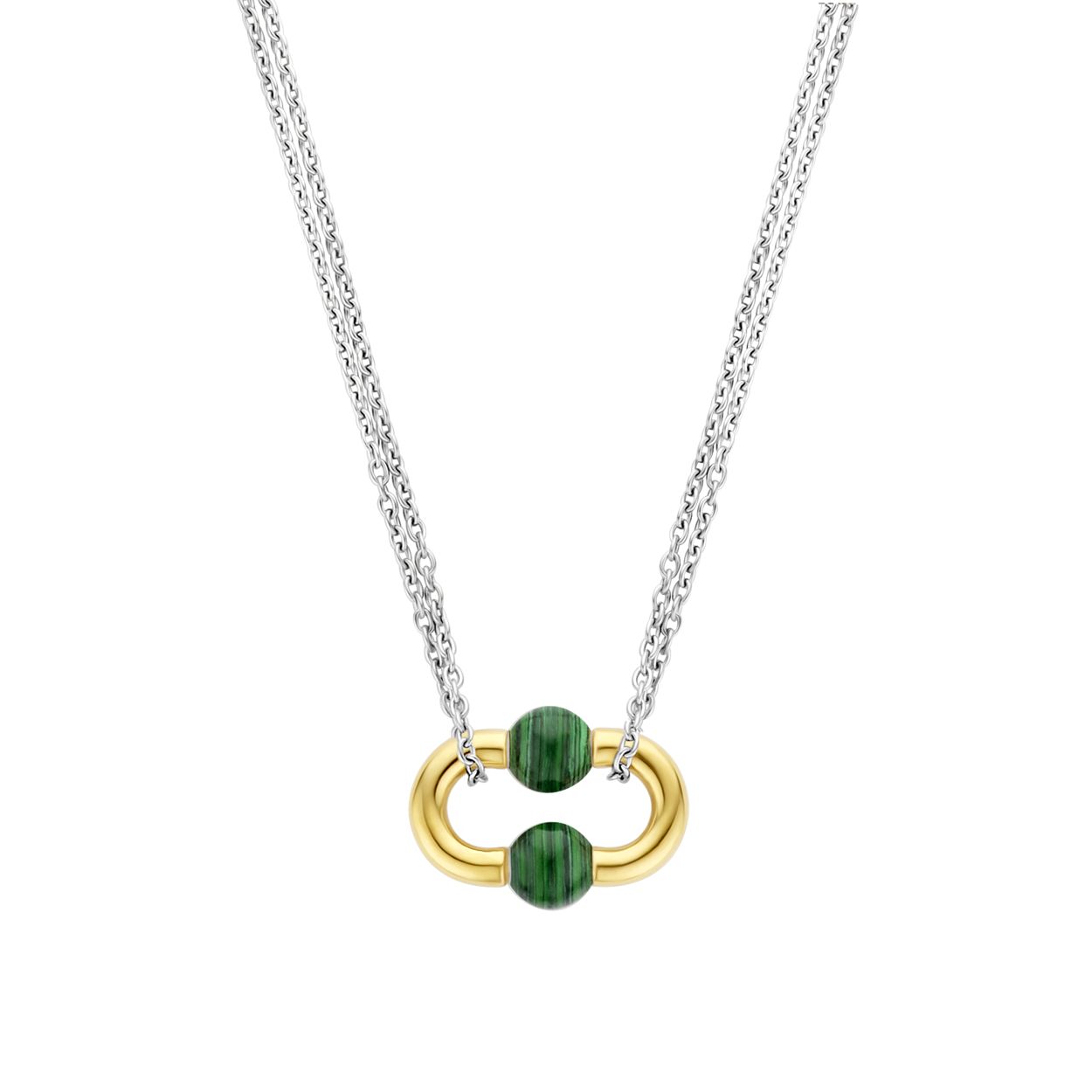 Dit TI SENTO - Milano Collier 34018MA is gemaakt van Zilver gold plated. De kleurstelling van dit collier is Malachiet. Alle TI SENTO - Milano producten worden geleverd in een luxe geschenkverpakking.