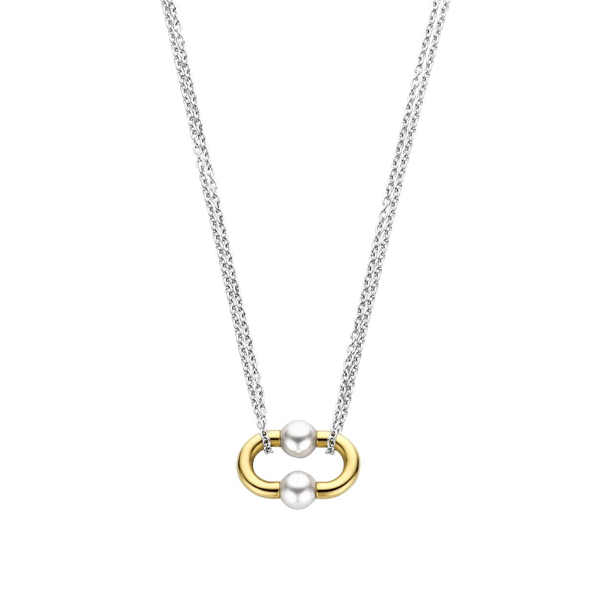 Dit TI SENTO - Milano Collier 34018YP is gemaakt van Zilver gold plated. De kleurstelling van dit collier is Wit (Letter). Alle TI SENTO - Milano producten worden geleverd in een luxe geschenkverpakking.