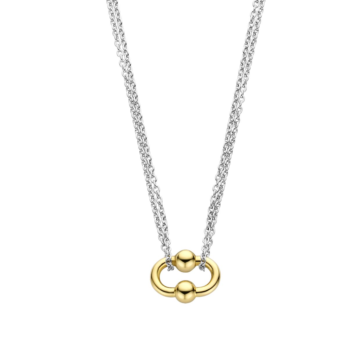 Dit TI SENTO - Milano Collier 34019SY is gemaakt van Zilver gold plated. De kleurstelling van dit collier is Zilver geel verguld. Alle TI SENTO - Milano producten worden geleverd in een luxe geschenkverpakking.