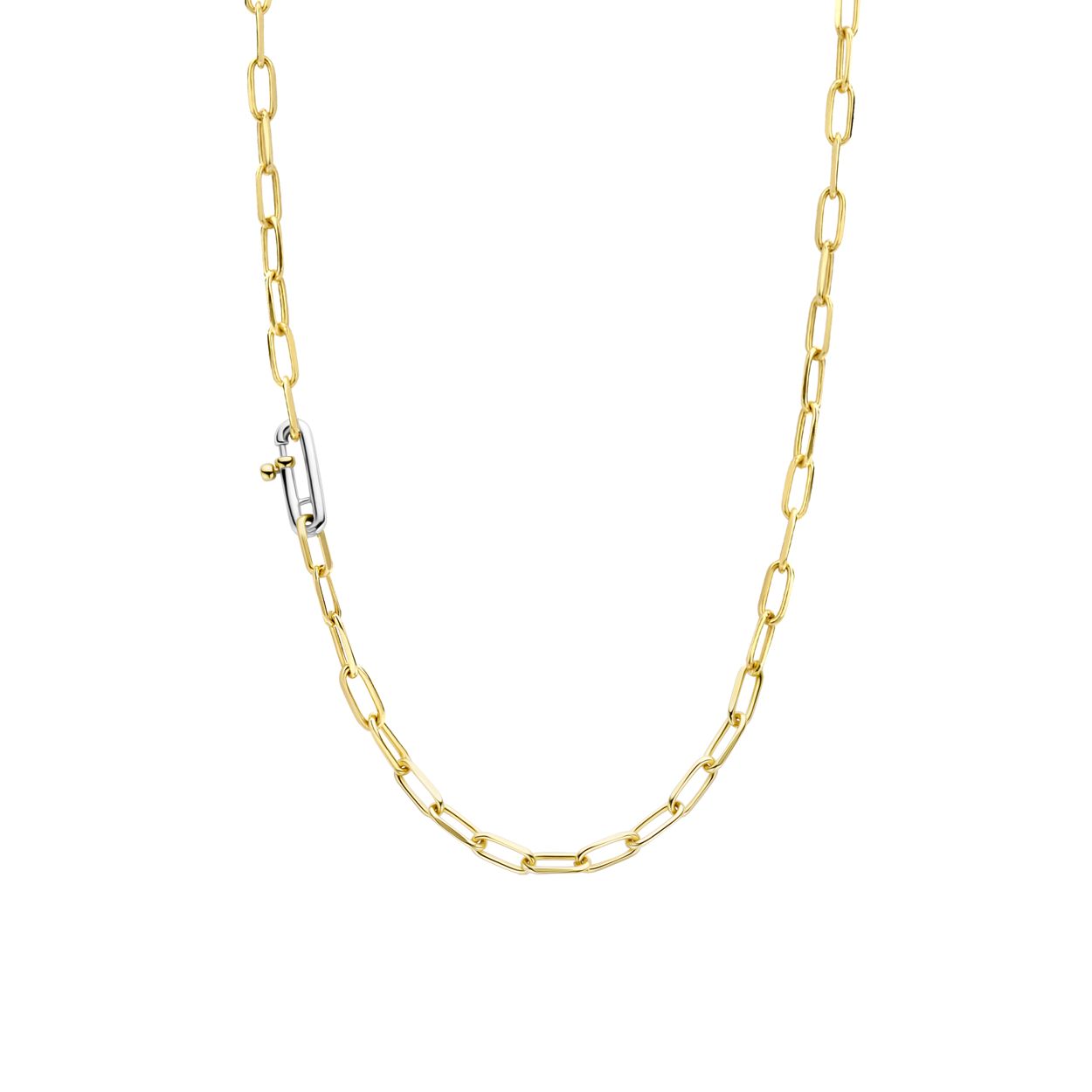 Dit TI SENTO - Milano Collier 34024SY is gemaakt van Zilver gold plated. De kleurstelling van dit collier is Zilver geel verguld. Alle TI SENTO - Milano producten worden geleverd in een luxe geschenkverpakking.