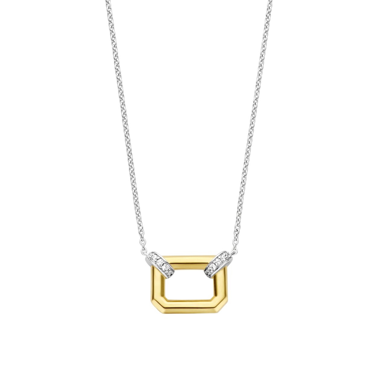 Dit TI SENTO - Milano Collier 34027ZY is gemaakt van Zilver gold plated. De kleurstelling van dit collier is Zirkonia met geel verguld. Alle TI SENTO - Milano producten worden geleverd in een luxe geschenkverpakking.