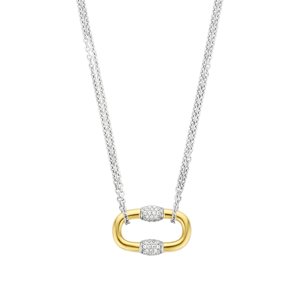 Dit TI SENTO - Milano Collier 34029ZY is gemaakt van Zilver gold plated. De kleurstelling van dit collier is Zirkonia met geel verguld. Alle TI SENTO - Milano producten worden geleverd in een luxe geschenkverpakking.