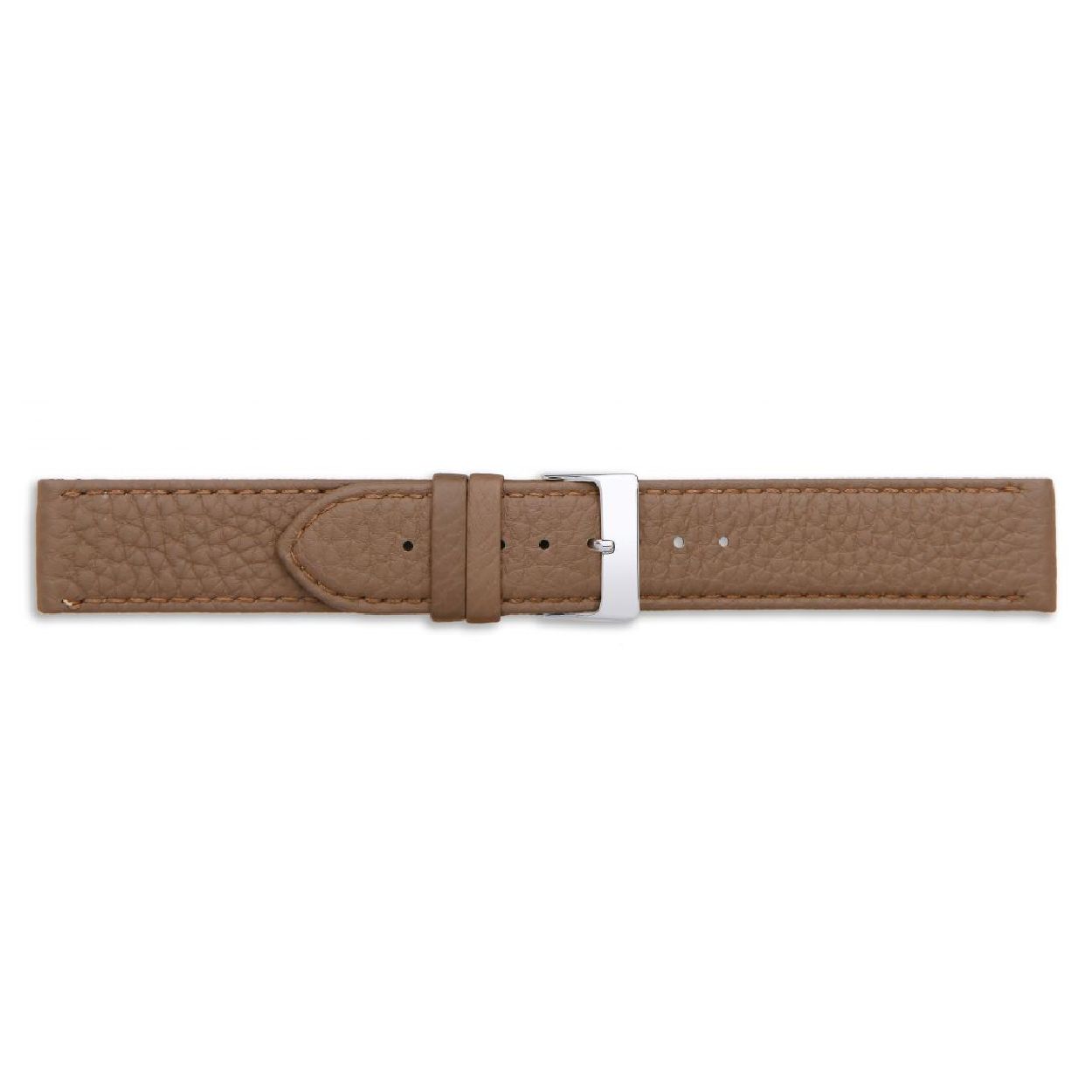 Een mooie horlogeband van het merk Condor gemaakt van leer. De kleur van deze horlogeband is bruin. De breedte is 20mm.