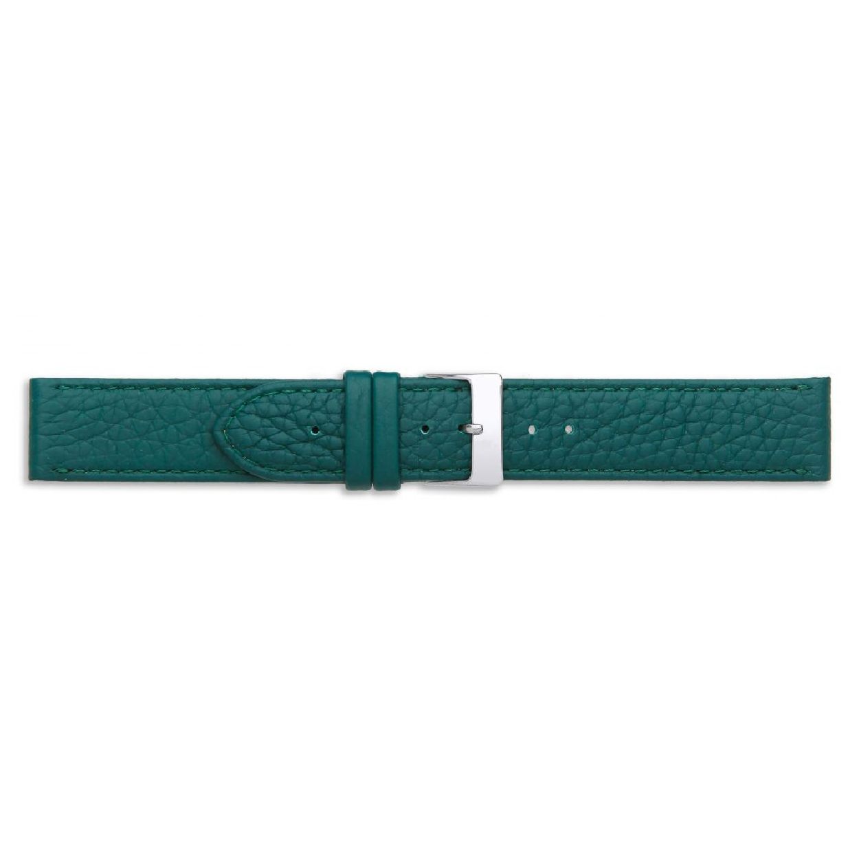 Een mooie horlogeband van het merk Condor gemaakt van leer. De kleur van deze horlogeband is groen. De breedte is 16mm.