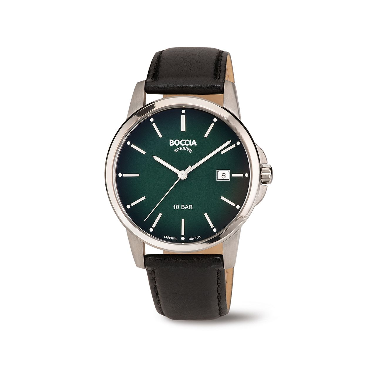 Boccia Titanium herenhorloge, saffierglas en waterdicht
