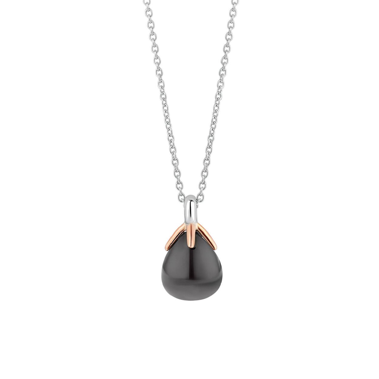 Dit TI SENTO - Milano Collier 3935GB is gemaakt van Zilver met een ros�gouden plating. De kleurstelling van dit collier is Grijsblauw. Alle TI SENTO - Milano producten worden geleverd in een luxe geschenkverpakking.