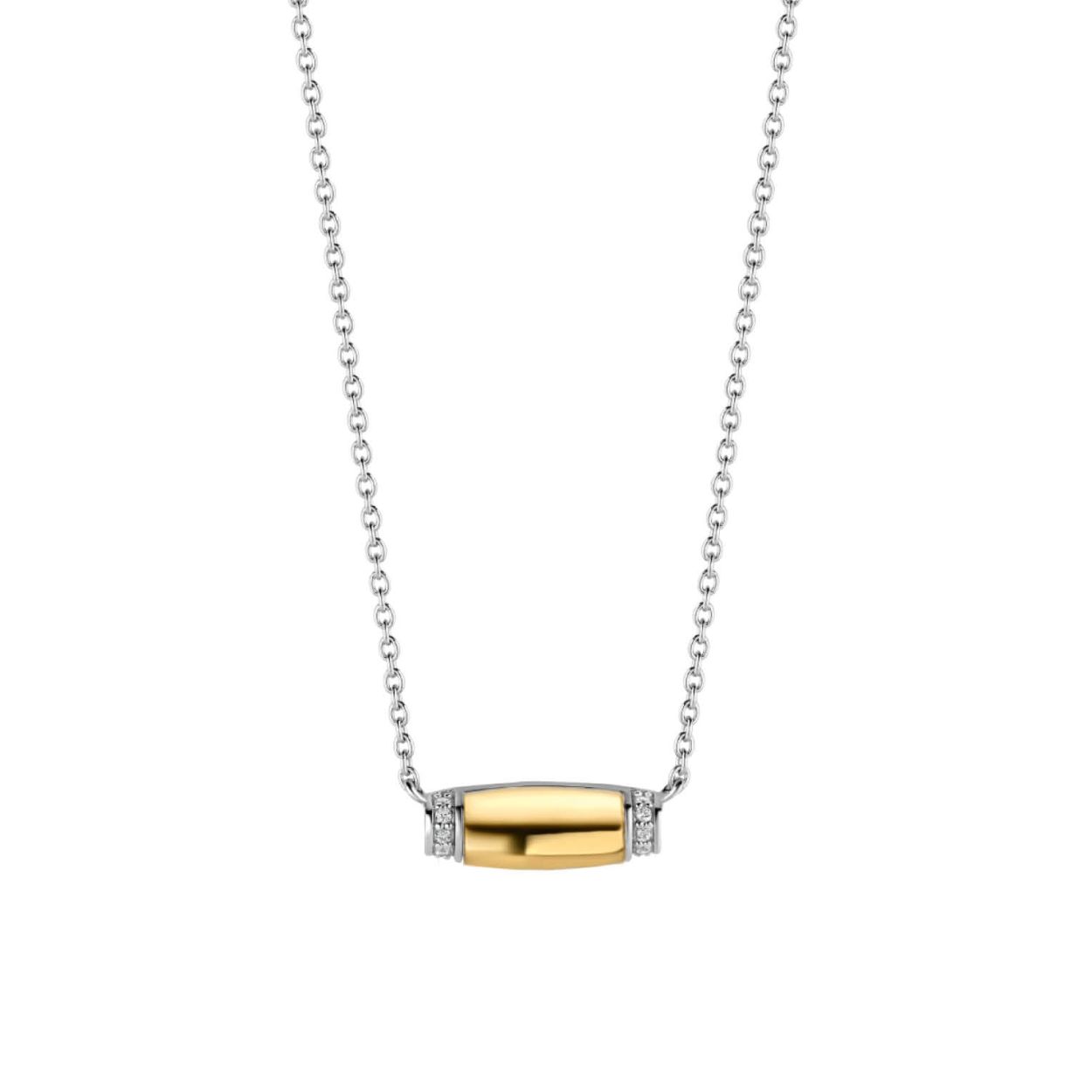 Dit TI SENTO - Milano Collier 3943ZY is gemaakt van Zilver met een geelgouden plating. De kleurstelling van dit collier is Wit met geel verguld. Alle TI SENTO - Milano producten worden geleverd in een luxe geschenkverpakking.