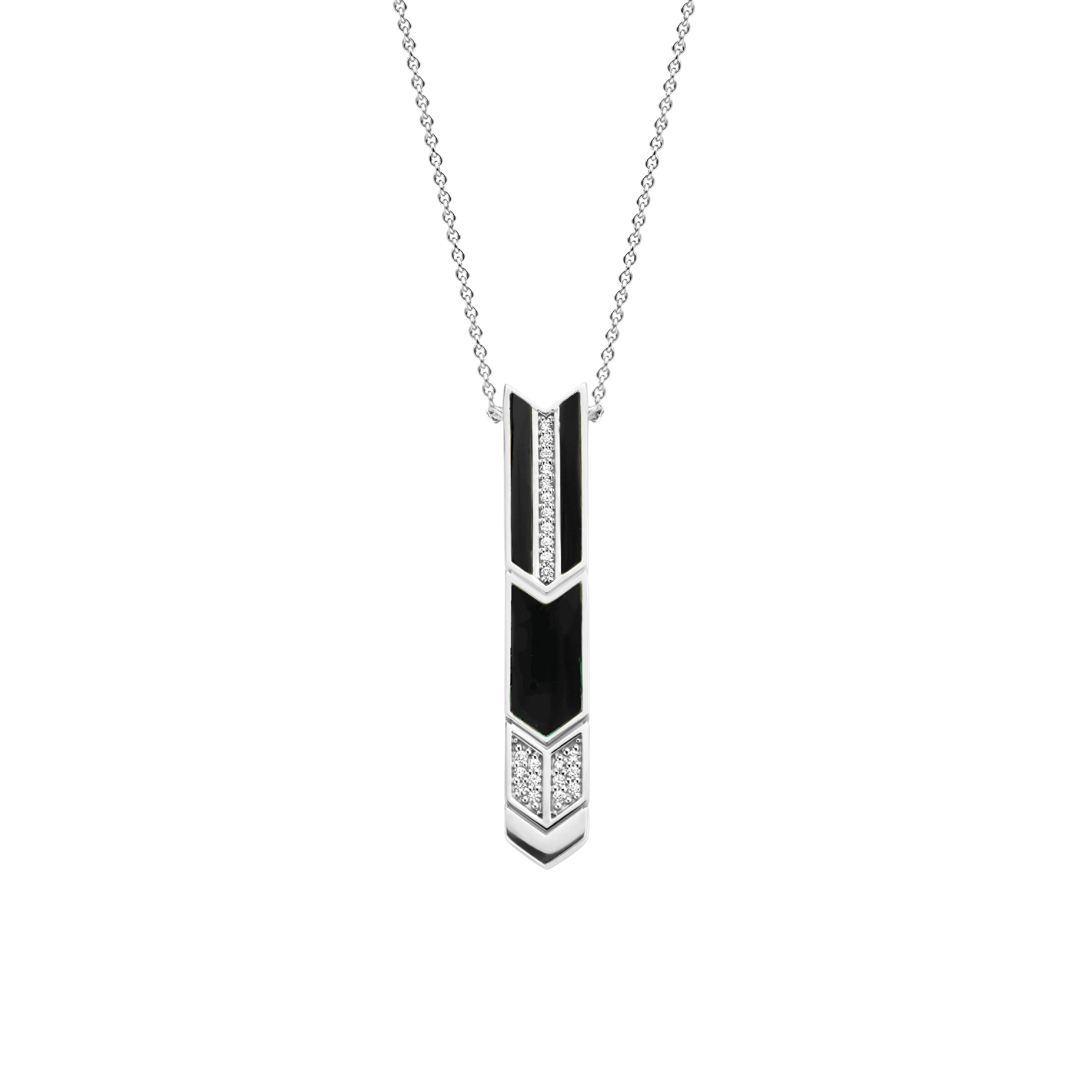 Dit TI SENTO - Milano Collier 3954BO is gemaakt van Zilver . De kleurstelling van dit collier is Zwarte Onyx. Alle TI SENTO - Milano producten worden geleverd in een luxe geschenkverpakking.
