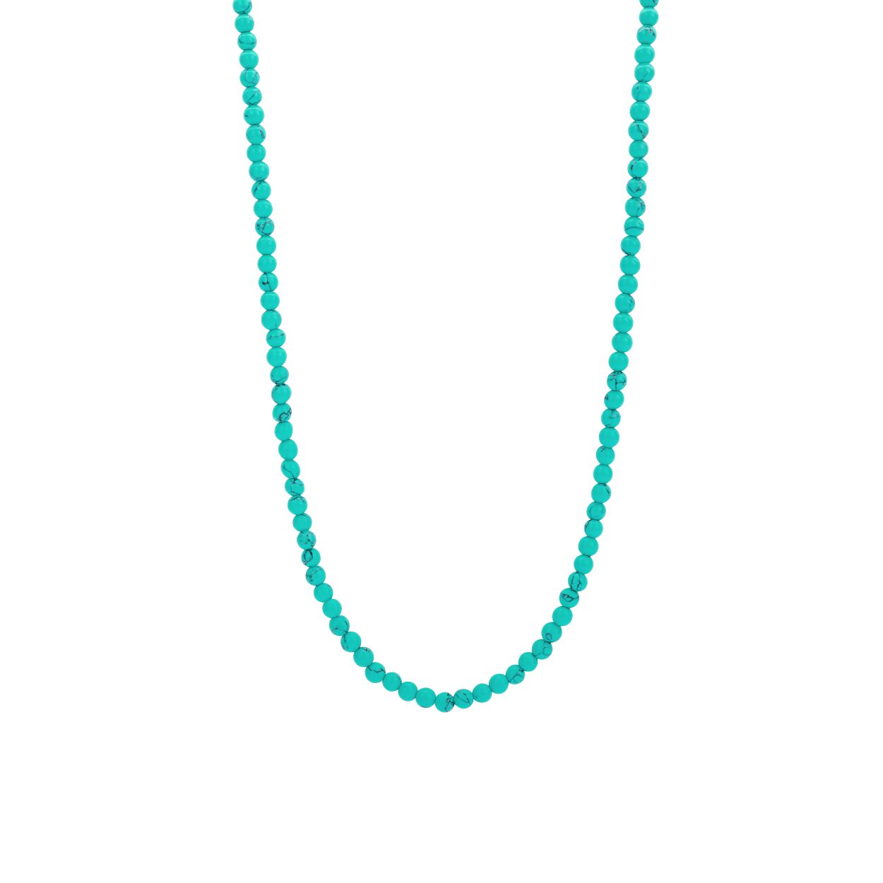 Deze TI SENTO zilveren ketting 3962TQ bestaat uit een reeks smalle turquoise kralen. De ketting is gemaakt van 925 sterling zilver. De extra veilige sluiting is speciaal ontworpen zodat het altijd bij je blijft. De ketting is 42 cm en niet verstelbaar. Voeg wat kleur toe aan je look met haar frisse turquoise tinten.