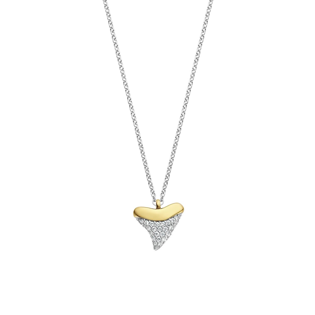Dit TI SENTO - Milano Collier 3996ZY is gemaakt van Zilver gold plated. De kleurstelling van dit collier is Wit met geel verguld. Alle TI SENTO - Milano producten worden geleverd in een luxe geschenkverpakking.