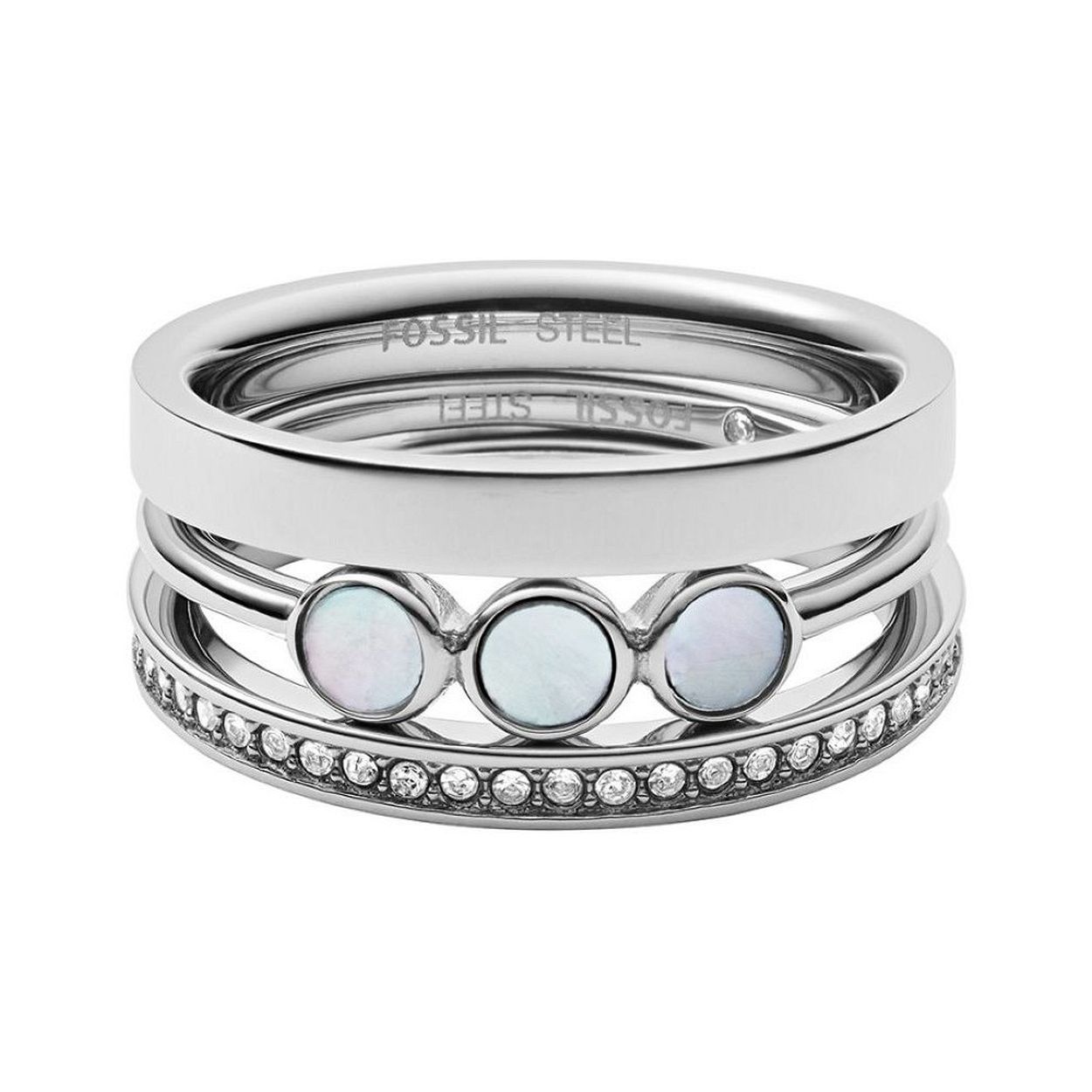 Klassieke ringen met kleursteen en diamantjes.