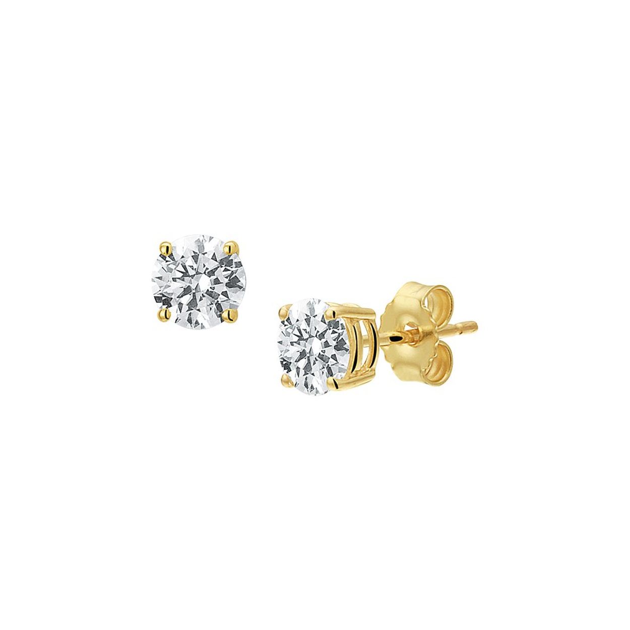14krt Geelgoud oorknoppen zirkonia 5mm 



Zetting: chatonzetting