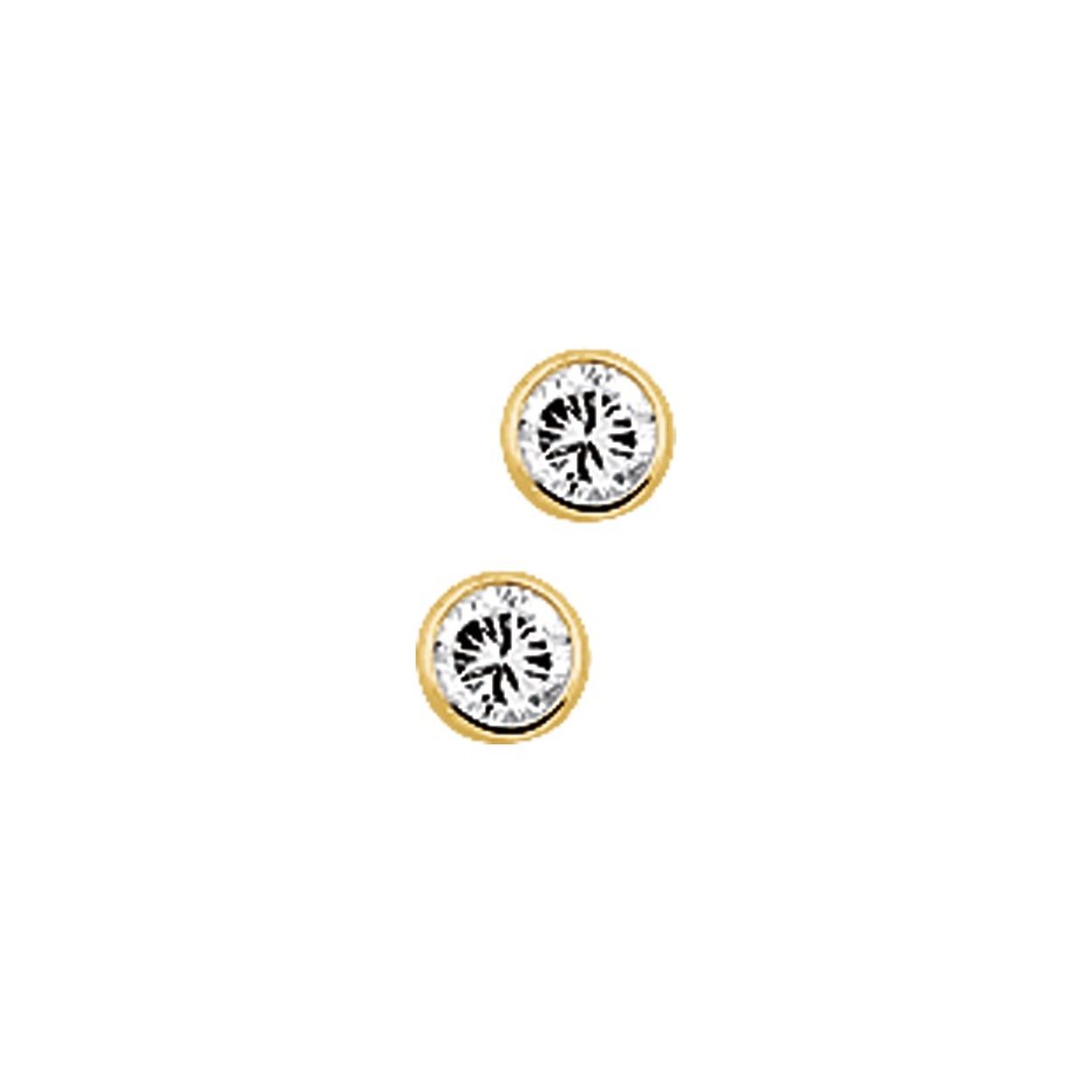 14krt Geelgoud oorknoppen 3mm zirkonia
Doelgroep: dames
Zetting: kastzetting