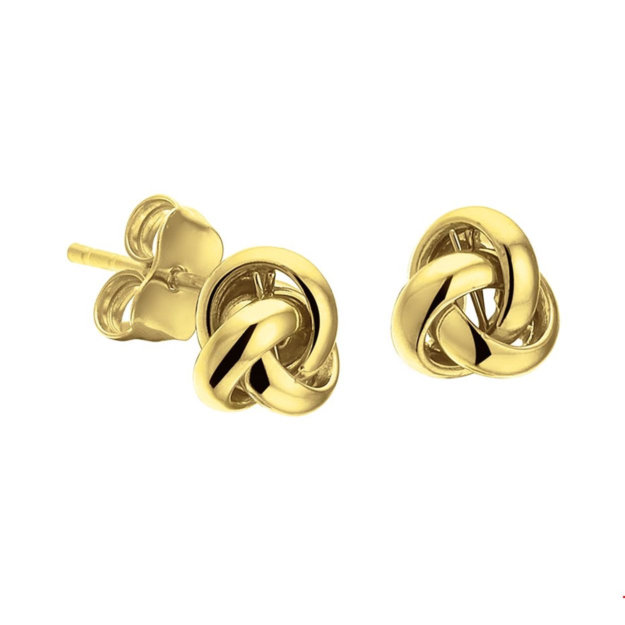 Gouden oorknoppen knoop dames