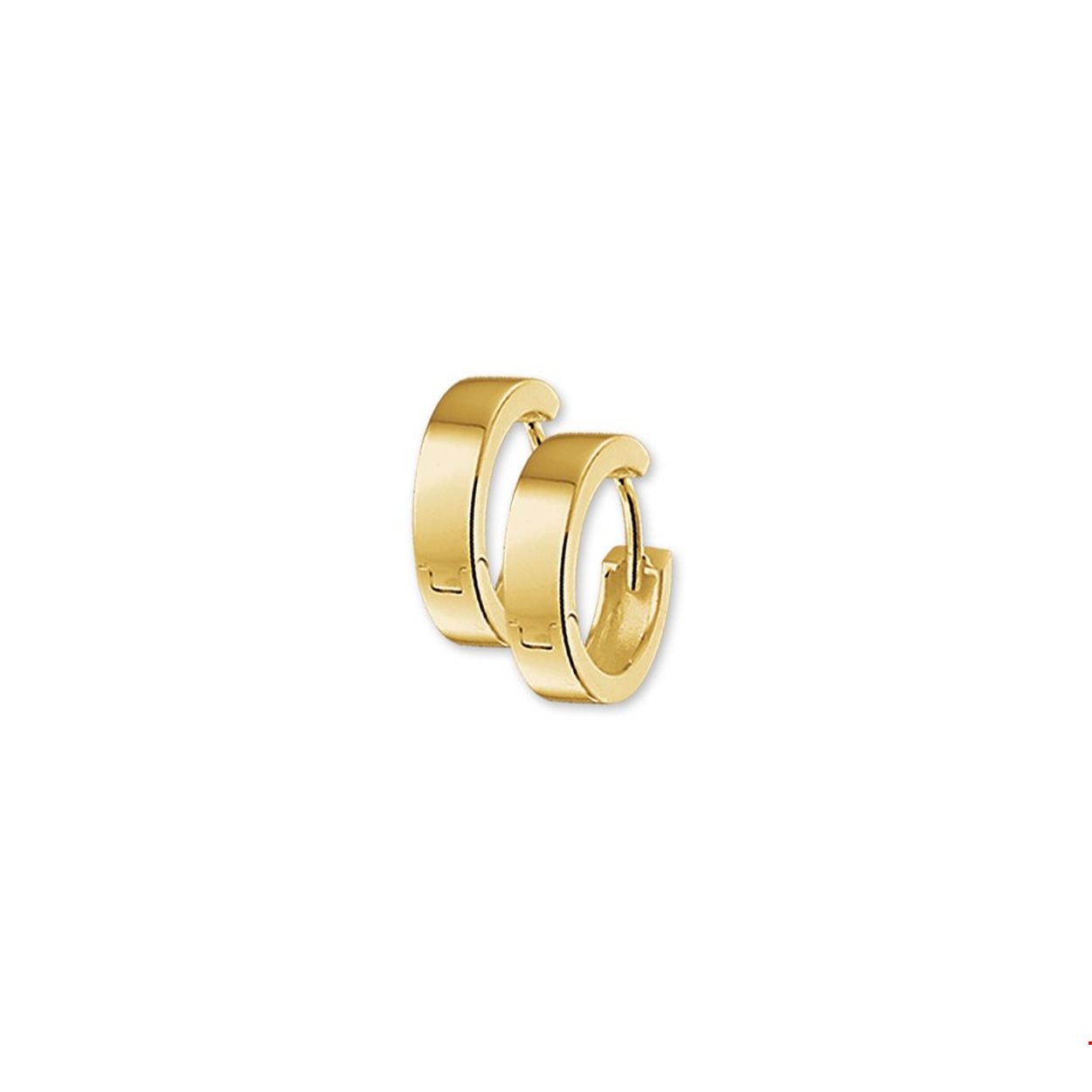 14krt Geelgoud klapoorringen vlak 15x4,0mm 
Doelgroep: dames
Breedte: 4mm